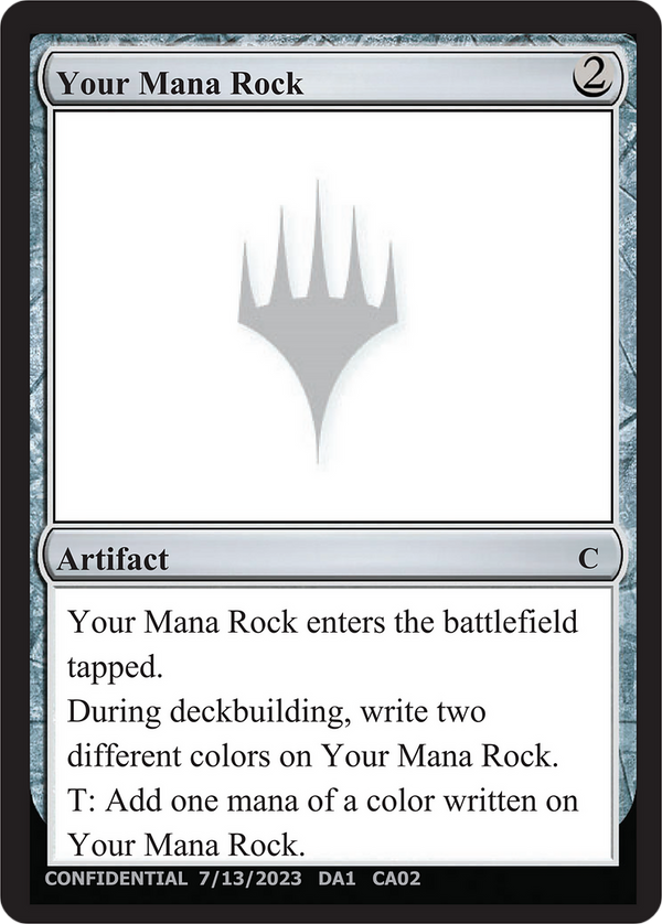 Your Mana Rock (UNK-) - Unknown Event