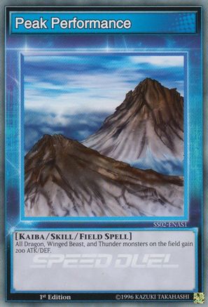Peak Performance (SS02-ENAS1) - Speed Duel Decks: Duelists of Tomorrow 1st Edition