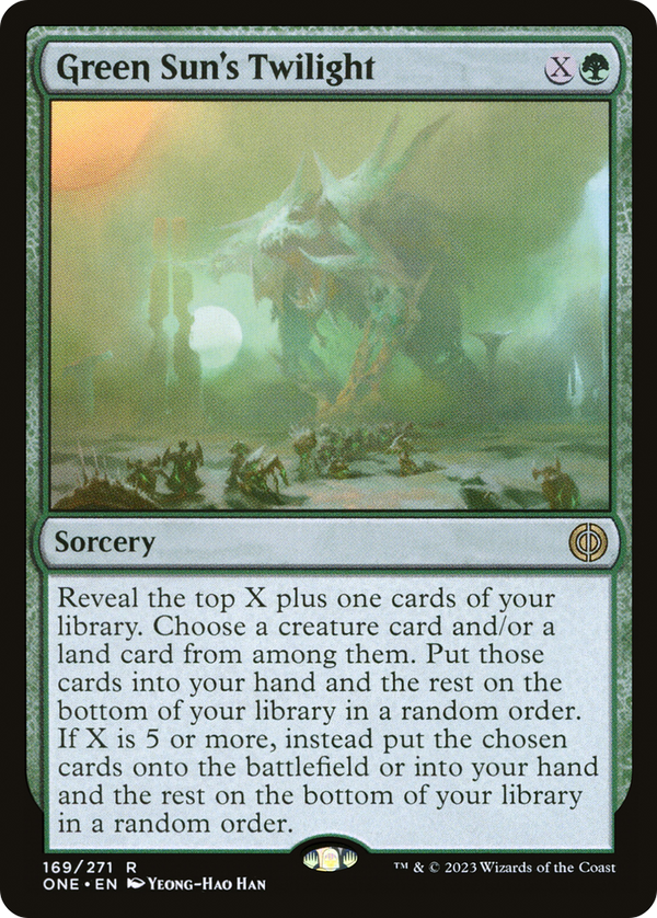 Green Sun's Twilight (ONE-169) - Phyrexia: All Will Be One Foil