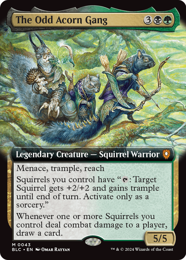 The Odd Acorn Gang (Extended Art) (BLC-043) - Bloomburrow Commander: (Extended Art) Foil