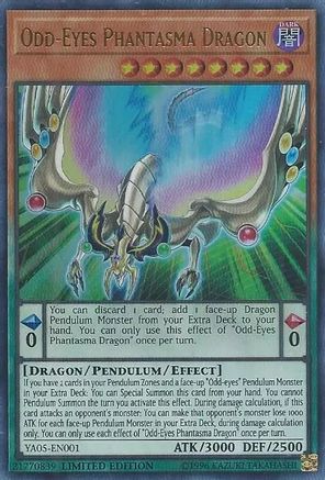 Odd-Eyes Phantasma Dragon (YA05-EN001) - Yu-Gi-Oh! ARC-V Promo Cards Limited
