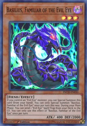 Basilius, Familiar of the Evil Eye (INCH-EN030) - The Infinity Chasers 1st Edition