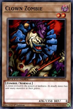 Clown Zombie (SBLS-EN029) - Speed Duel: Arena of Lost Souls 1st Edition