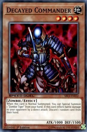 Decayed Commander (SBLS-EN032) - Speed Duel: Arena of Lost Souls 1st Edition