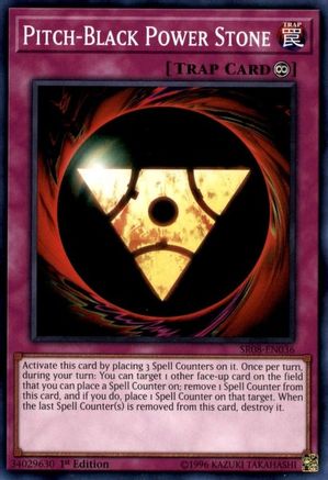Pitch-Black Power Stone (SR08-EN036) - Structure Deck: Order of the Spellcasters 1st Edition