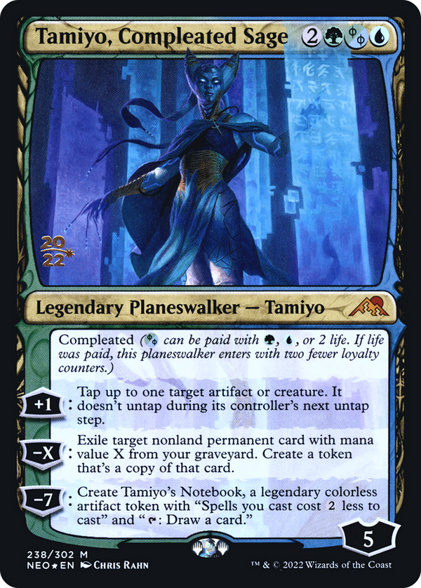 Tamiyo, Compleated Sage (PRE-238) - Kamigawa: Neon Dynasty Promos Foil