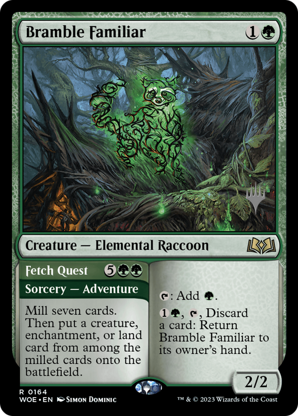 Bramble Familiar (PPWOE-164) - Wilds of Eldraine Promos