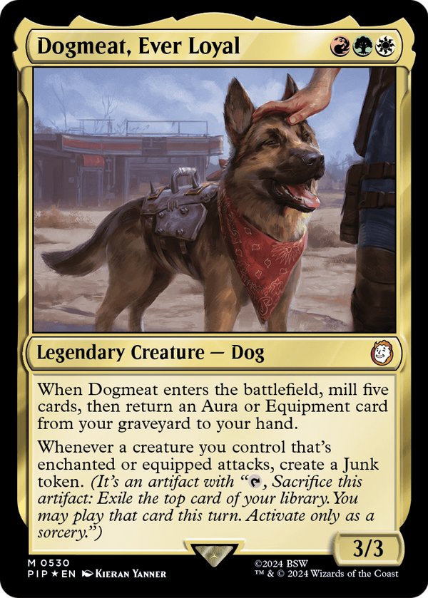 Dogmeat, Ever Loyal (Surge Foil) (PIP-530) - Fallout Foil