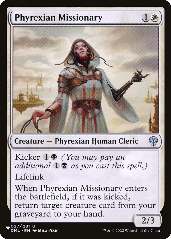 Phyrexian Missionary (LIST-DMU-27) - The List