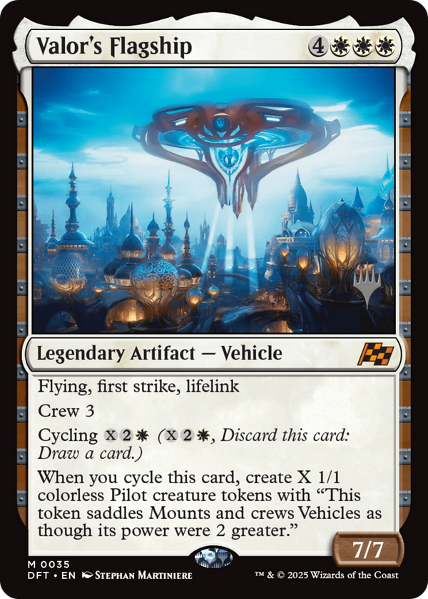 Valor's Flagship (PPDFT-035) - Promo Pack: Aetherdrift Foil