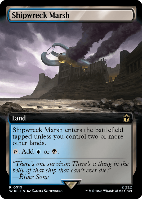Shipwreck Marsh (Extended Art) (WHO-515) - Doctor Who: (Extended Art) Foil