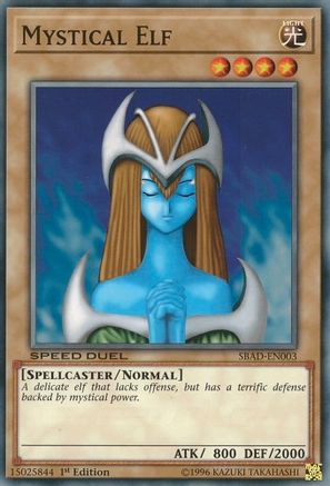 Mystical Elf (SBAD-EN003) - Speed Duel: Attack from the Deep 1st Edition