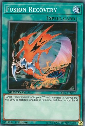 Fusion Recovery (SBAD-EN010) - Speed Duel: Attack from the Deep 1st Edition