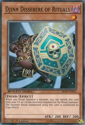 Djinn Disserere of Rituals (SBAD-EN013) - Speed Duel: Attack from the Deep 1st Edition