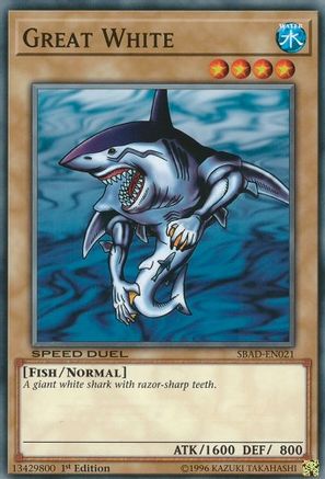 Great White (SBAD-EN021) - Speed Duel: Attack from the Deep 1st Edition