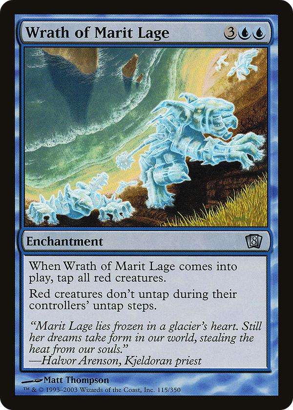 Wrath of Marit Lage (8ED-115) - 8th Edition Foil