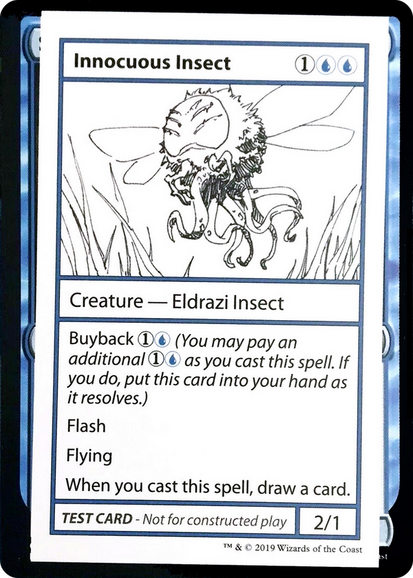 Innocuous Insect (No PW Symbol) (CMB1-) - Mystery Booster Playtest Cards 2021