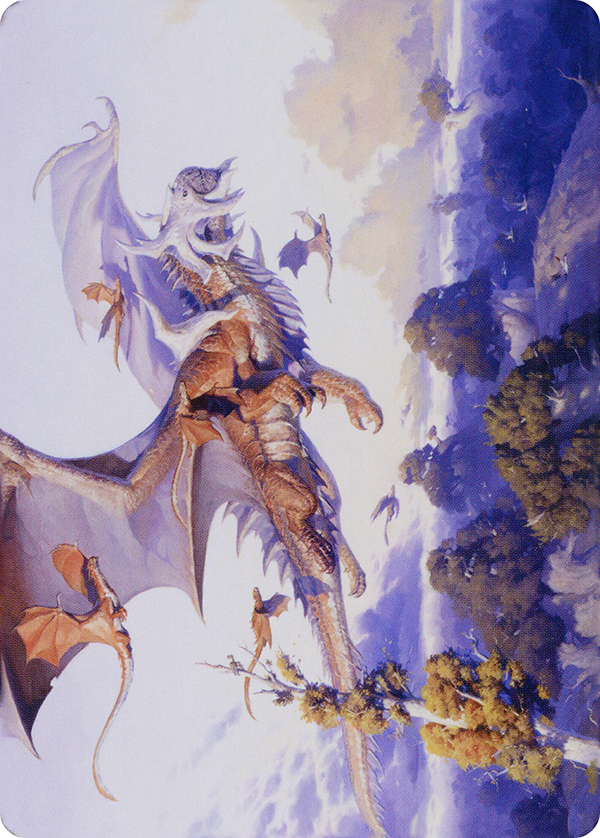 Rith, Liberated Primeval // Rith, Liberated Primeval (ADMU-052) - Dominaria United Art Series (Borderless) Foil