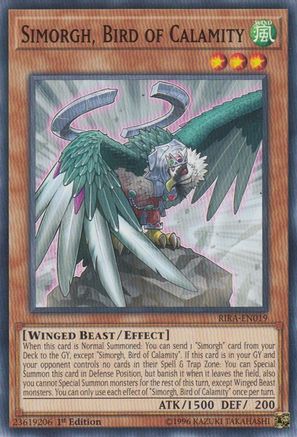 Simorgh, Bird of Calamity (RIRA-EN019) - Rising Rampage 1st Edition