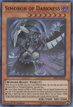 Simorgh of Darkness (RIRA-EN022) - Rising Rampage 1st Edition