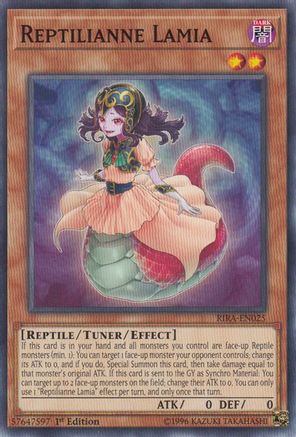 Reptilianne Lamia (RIRA-EN025) - Rising Rampage 1st Edition