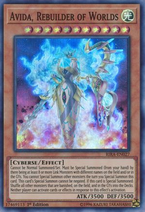 Avida, Rebuilder of Worlds (RIRA-EN027) - Rising Rampage 1st Edition