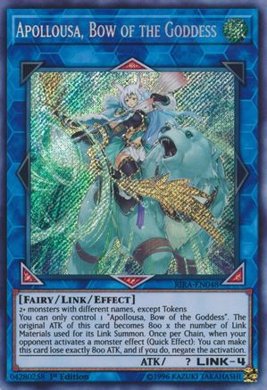 Apollousa, Bow of the Goddess (RIRA-EN048) - Rising Rampage 1st Edition