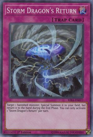 Storm Dragon's Return (RIRA-EN077) - Rising Rampage 1st Edition