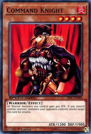 Command Knight (SBSC-EN008) - Speed Duel: Scars of Battle 1st Edition