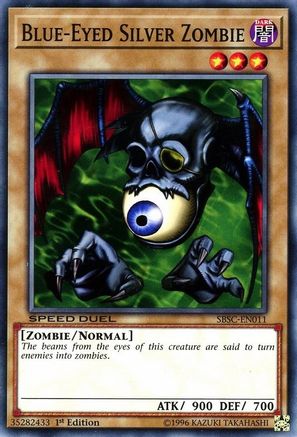 Blue-Eyed Silver Zombie (SBSC-EN011) - Speed Duel: Scars of Battle 1st Edition