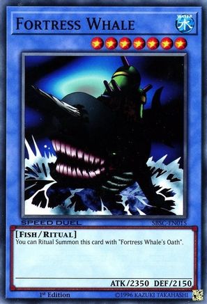 Fortress Whale (SBSC-EN015) - Speed Duel: Scars of Battle 1st Edition