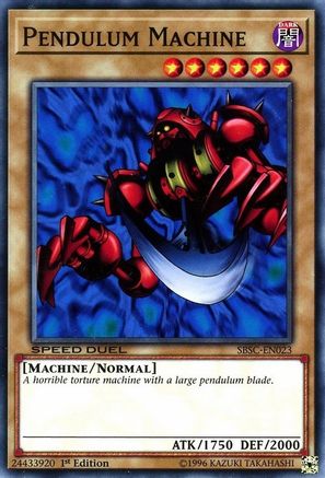 Pendulum Machine (SBSC-EN023) - Speed Duel: Scars of Battle 1st Edition
