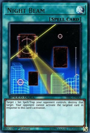 Night Beam (SBSC-EN043) - Speed Duel: Scars of Battle 1st Edition
