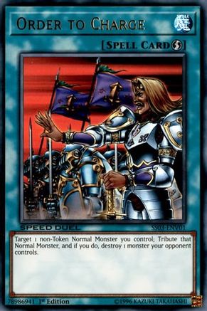 Order to Charge (SS03-ENV01) - Speed Duel Decks: Ultimate Predators 1st Edition