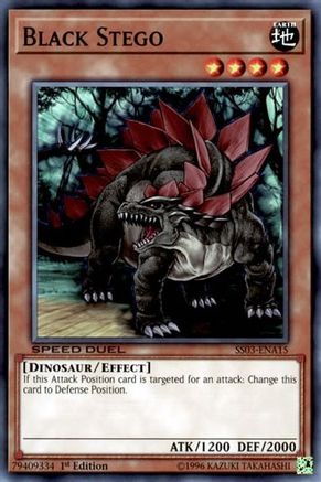 Black Stego (SS03-ENA15) - Speed Duel Decks: Ultimate Predators 1st Edition