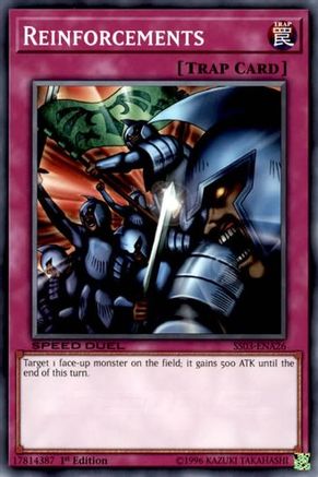 Reinforcements (SS03-ENA26) - Speed Duel Decks: Ultimate Predators 1st Edition