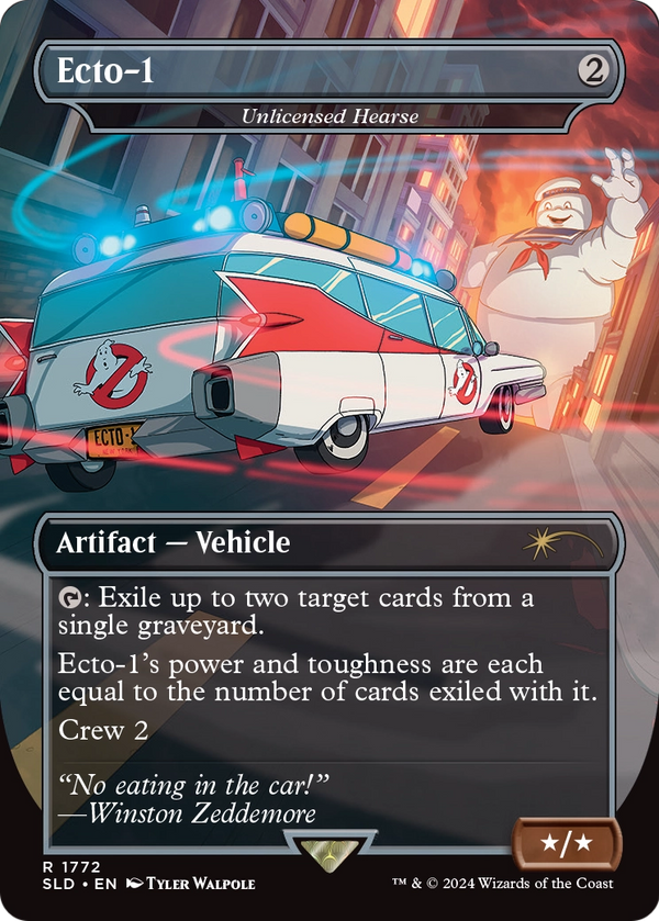 Unlicensed Hearse (SLD-1772) - Secret Lair Drop / Ecto-1 (Borderless)