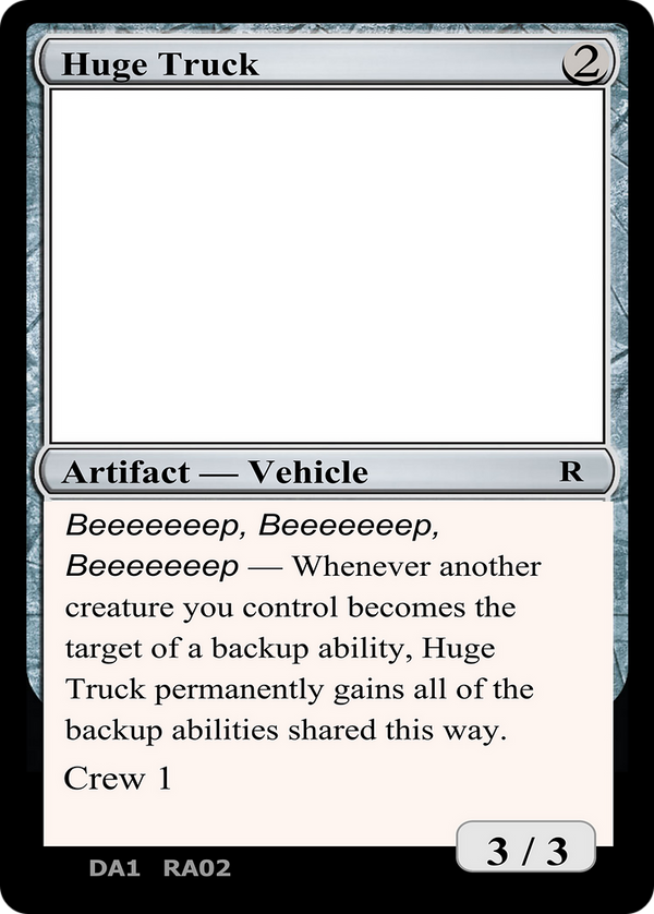 Huge Truck (UNK-) - Unknown Event