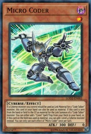 Micro Coder (LOD2-EN002) - Yu-Gi-Oh! Video Game Promotional Cards Unlimited