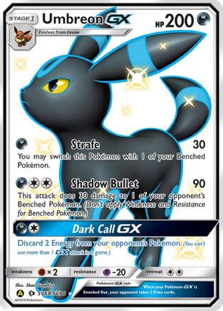Umbreon GX/SV94  - Holofoil Hidden Fates Shiny Vault - Shiny Holo Rare (147055673)