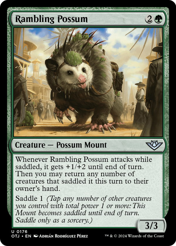 Rambling Possum (OTJ-176) - Outlaws of Thunder Junction Foil