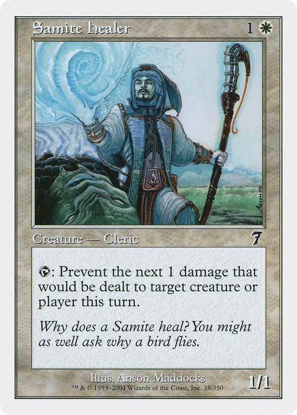 Samite Healer (7ED-038) - 7th Edition Foil