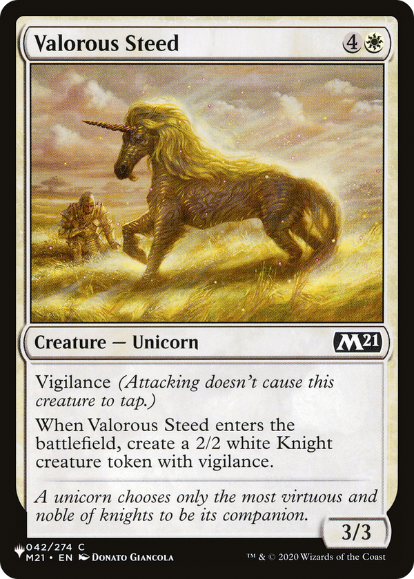 Valorous Steed (LIST-M21-42) - The List