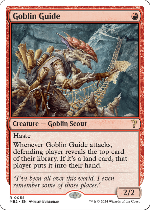 Goblin Guide (White Border) (MB2-058) - Mystery Booster 2