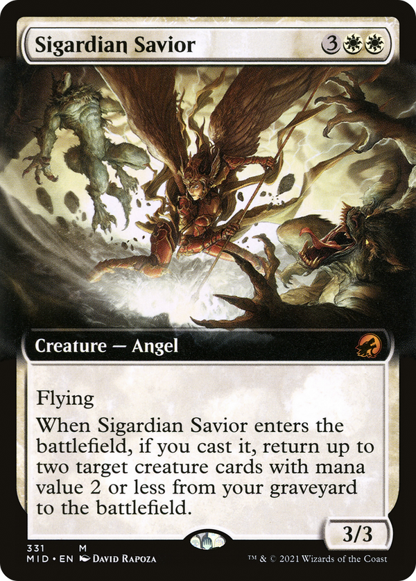 Sigardian Savior (Extended Art) (MID-331) - Innistrad: Midnight Hunt: (Extended Art) Foil