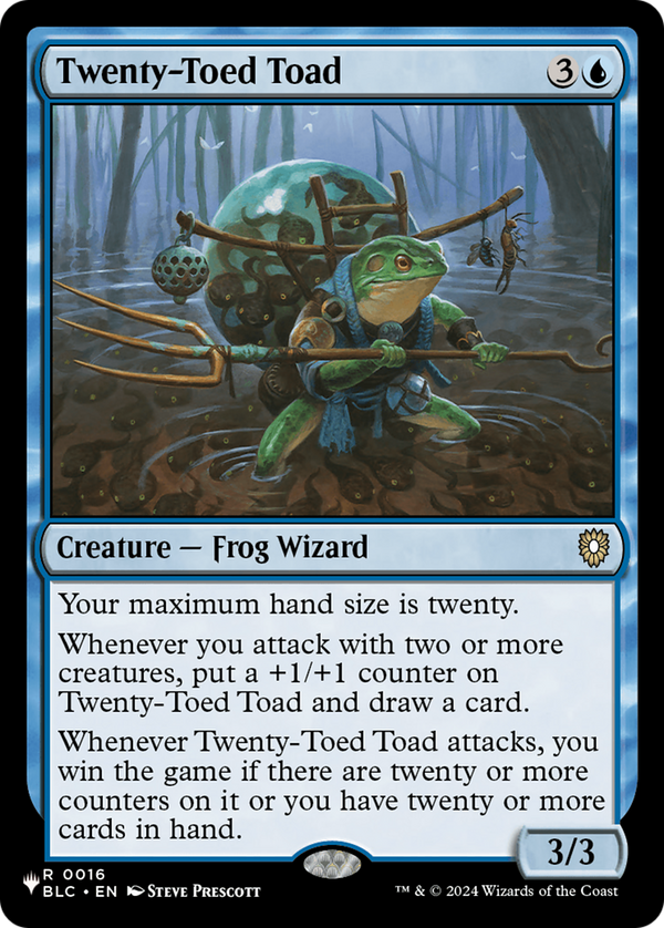 Twenty-Toed Toad (LIST-BLC-16) - The List