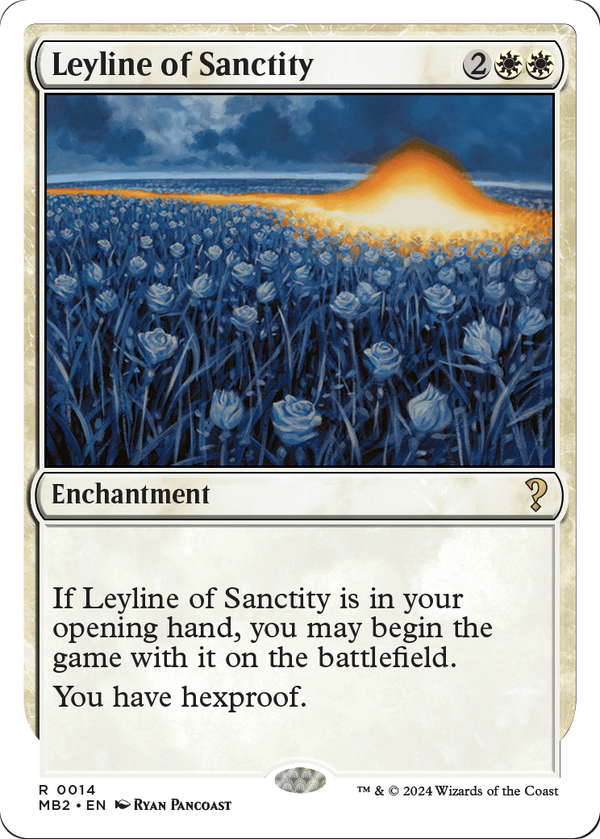Leyline of Sanctity (White Border) (MB2-014) - Mystery Booster 2