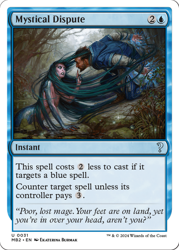 Mystical Dispute (White Border) (MB2-031) - Mystery Booster 2