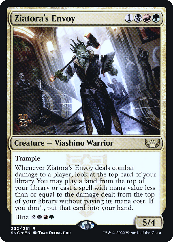 Ziatora's Envoy (PRE-232) - Streets of New Capenna Promos Foil
