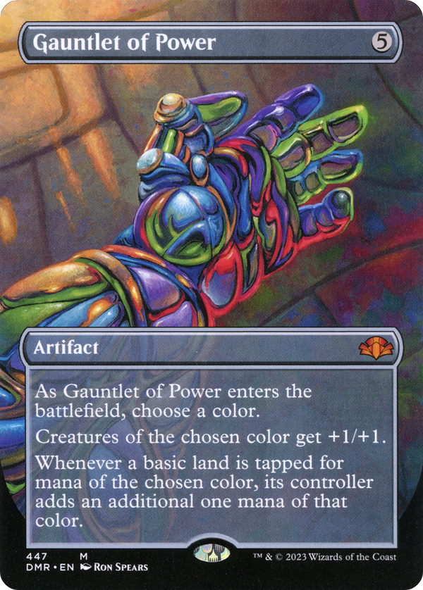 Gauntlet of Power (Borderless) (DMR-447) - Dominaria Remastered Foil
